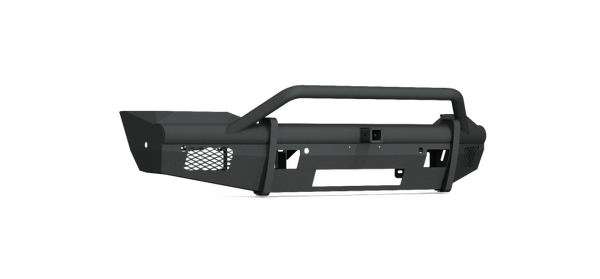 Road Armor 19-20 Ram 2500 Vaquero Front Bumper w/Pre-Runner Guard/2in Receiver/6 Sensor - Tex Blk - 4192VF24B