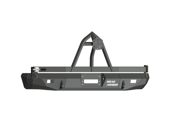 Road Armor 99-07 Ford Excursion Stealth Rear Winch Bumper w/Tire Carrier - Tex Blk - 61208B