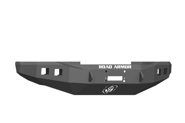 Road Armor 17-20 Ford F-250 Stealth Wide Fender Flare Front Winch Bumper - Tex Blk - 61740B