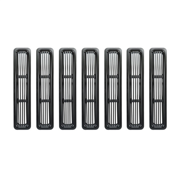 Rugged Ridge Billet Grille Inserts Black 97-06 Jeep Wrangler - 11401.03