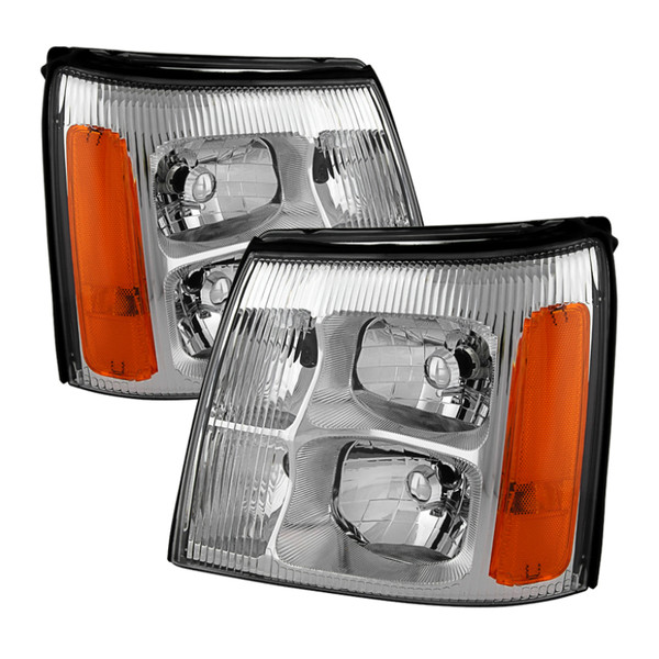 Xtune Cadillac Escalade Hid Model Only 2003-2006 OEM Style Headlights Chrome HD-JH-CAES03-HID-C - 9029608
