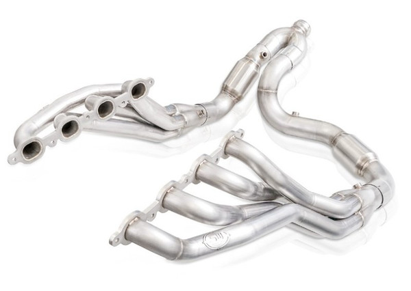 Stainless Works 2019+ Chevrolet Silverado 5.3L Catted Headers 1-7/8in Primaries 3in Leads Y-Pipe - CT19HCATY