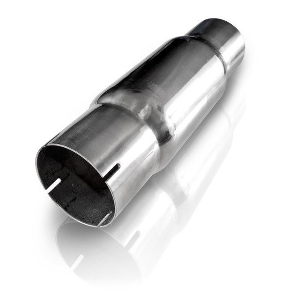 Stainless Works Catalytic Converter - Metal Matrix Hi-Flow Slim Design (2.5in End - RTCSLIM