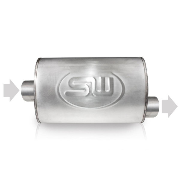 Stainless Works 3in ID CENTER INLET/ 3in OD OFFSET OUTLET 5inX9in - TM5C3C3O