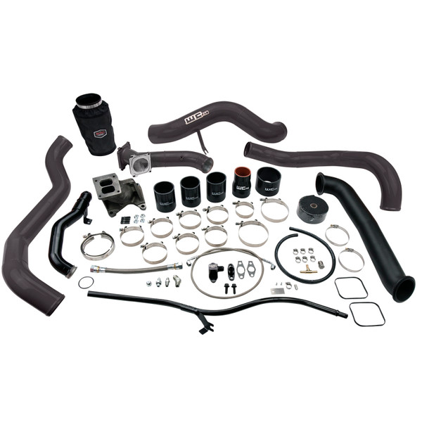 Wehrli 01-04 Chevrolet 6.6L LB7 Duramax S300 Turbo Install Kit (No Turbo) - Gloss Black - WCF100478-GB
