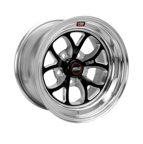 Weld S76 15x10 / 5x4.75 BP / 7.5in. BS Black Wheel (Medium Pad) - Non-Beadlock - 76MB-510B75A