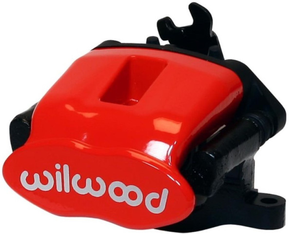 Wilwood Caliper-Combination Parking Brake-Pos 6-L/H-Red 41mm piston .81in Disc - 120-10112-6-RD