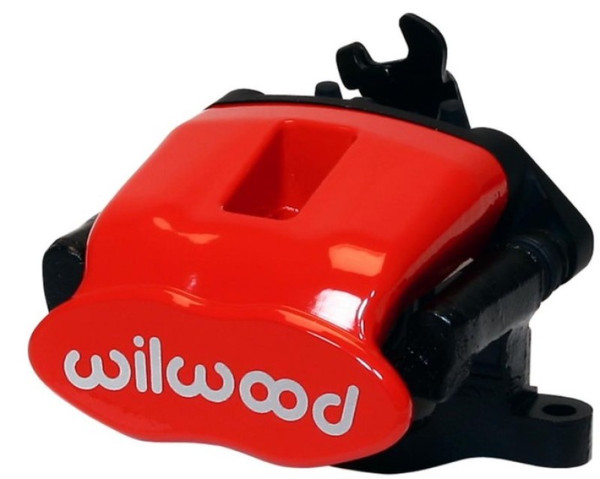Wilwood Caliper-Combination Parking Brake-Pos 13-R/H-Red 41mm piston .81in Disc - 120-10113-13-RD