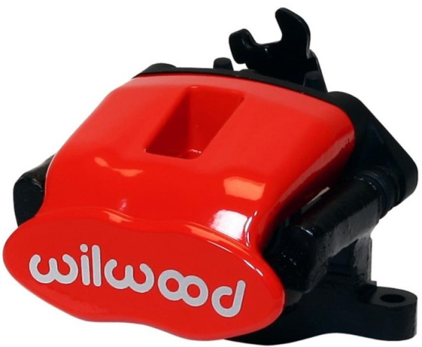 Wilwood Caliper-Combination Parking Brake-R/H-Red 41mm piston .81in Disc - 120-10113-RD