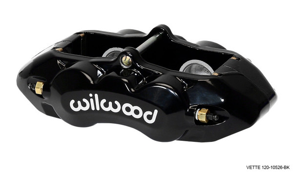 Wilwood Caliper-D8-4 Rear Black 1.38in Pistons 1.25in Disc - 120-10526-BK