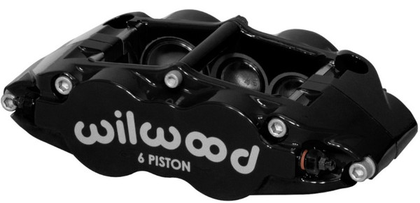 Wilwood Caliper-Forged Narrow Superlite 6R-L/H - Aluminum 1.75/1.25in/1.25in Pistons - 1.10in Rotor - 120-14540-BK