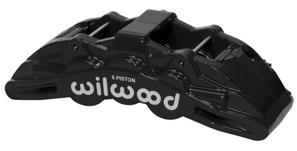 Wilwood Caliper Black SX6R 4.04in Piston 1.25in Disc - 120-14862-BK