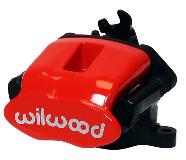 Wilwood Caliper-Combination Parking Brake-Pos 1-R/H-Red 34mm piston .81in Disc - 120-9808-1-RD