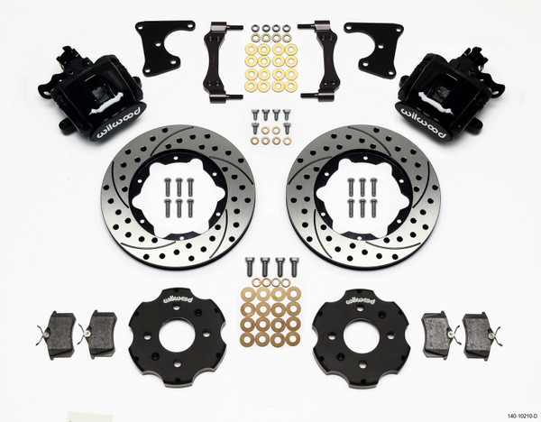 Wilwood Combination Parking Brake Rear Kit 11.00in Drilled Civic / Integra Drum 2.71 Hub Offset - 140-10210-D