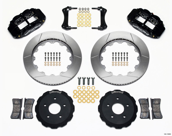 Wilwood Narrow Superlite 6R Front Hat Kit 14.00in Backdraft Cobra (BMW E36 Based) - 140-10969