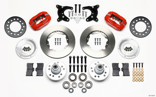 Wilwood Forged Dynalite Front Kit 11.00in Red 65-72 CDP A Body - 10in Drum - 140-11023-R