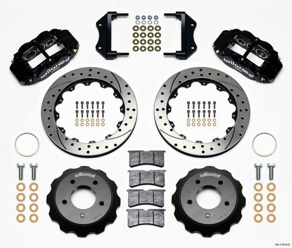 Wilwood Narrow Superlite 6R Front Hat Kit 12.88in Drilled 84-87 Corvette C4 - 140-11918-D