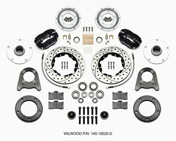 Wilwood Forged Dynalite-M Front Kit 10.75in Drilled 1950-1955 MG-TD/TF - 140-15020-D
