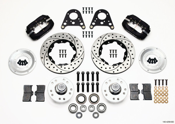 Wilwood Forged Dynalite Front Kit 10.75in Drilled Rotor Art Morrison Strut - 140-4258-BD