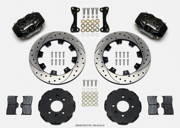 Wilwood Forged Dynalite Front Hat Kit 12.19in Drilled 94-01 Honda/Acura w/262mm Disc - 140-6163-D