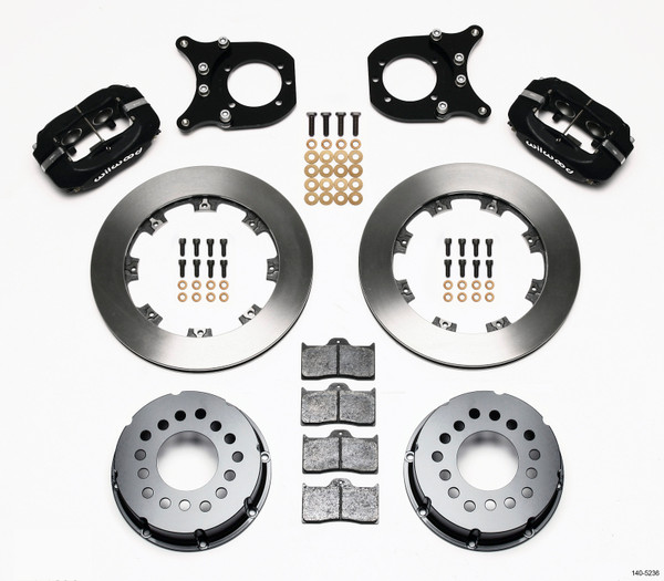 Wilwood Forged Dynalite P/S Rear Kit Chev 12 Bolt w/Clip Eliminator - 140-5236-B