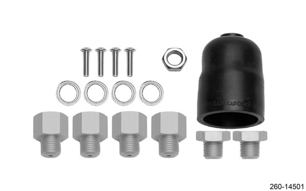 Wilwood Hardware Kit Tandem Master Cylinder - 7/8in & 15/16in Bore - 260-14501