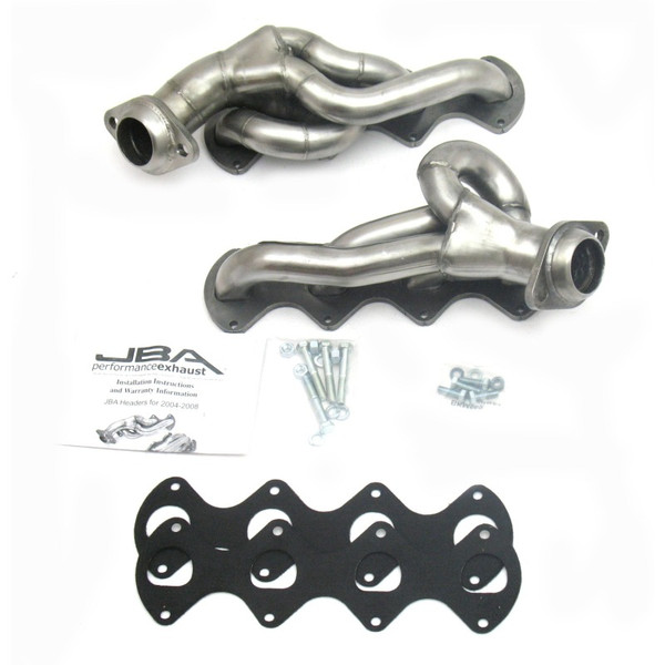 JBA 05-10 Ford F-250/F-350 5.4L 3V 1-5/8in Primary Raw 409SS Cat4Ward Header - 1676S-1