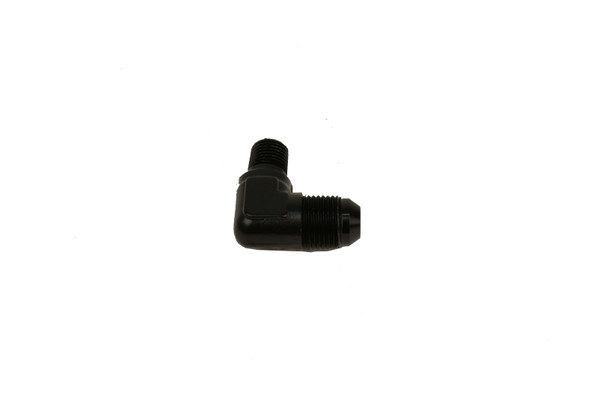 Aeromotive Fitting Elbow 1/4in-MNPT to AN-08 90-Deg Black - 15667