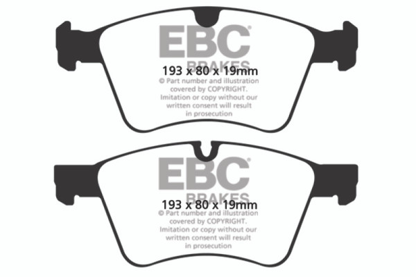 EBC 08-10 Mercedes-Benz GL320 3.0 TD (373mm Front Rotors) Ultimax2 Front Brake Pads - UD1272