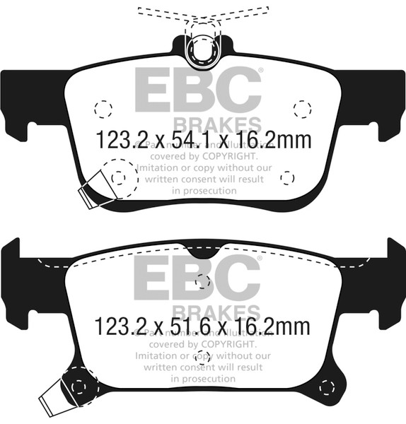 EBC 2016+ Buick Envision 2.0L Turbo Ultimax2 Rear Brake Pads - UD1923