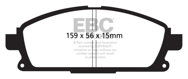 EBC 01 Infiniti Q45 4.1 Ultimax2 Front Brake Pads - UD855
