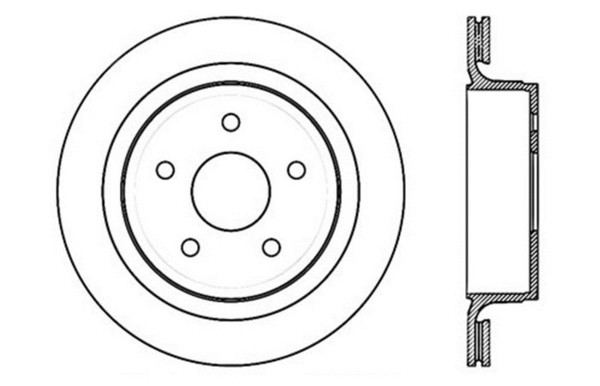 StopTech Drilled Sport Brake Rotor - 128.67054L