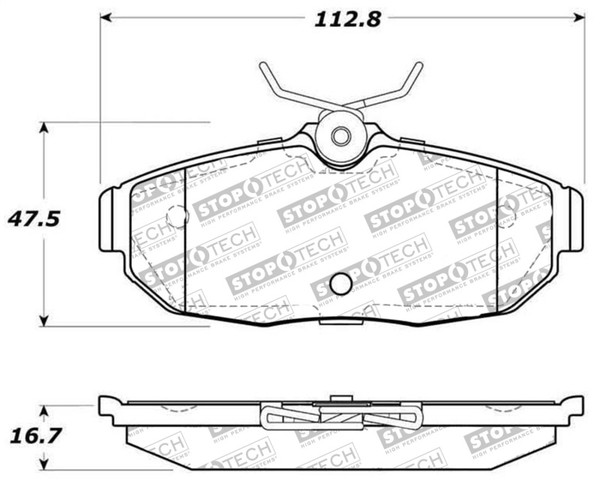 StopTech Street Select Brake Pads - Front/Rear - 305.10820