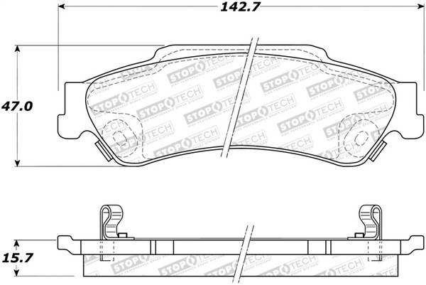 StopTech Street Brake Pads - 308.07290