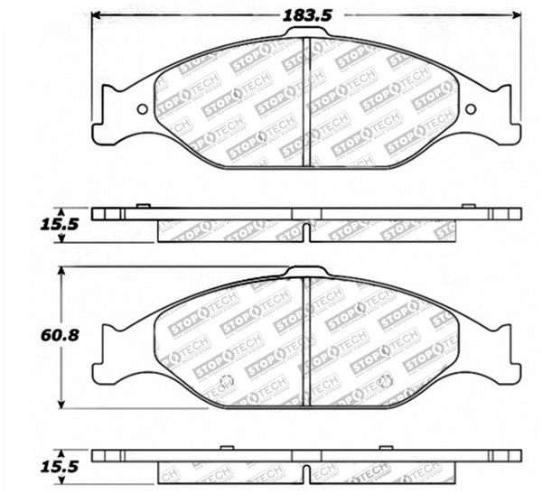 StopTech Street Touring Brake Pads - 308.08040