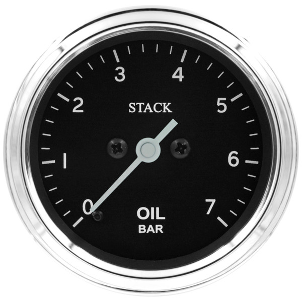 Autometer Stack 52mm 0-7 Bar M10 Male Pro Stepper Motor Oil Pressure Gauge - Classic - ST3301C