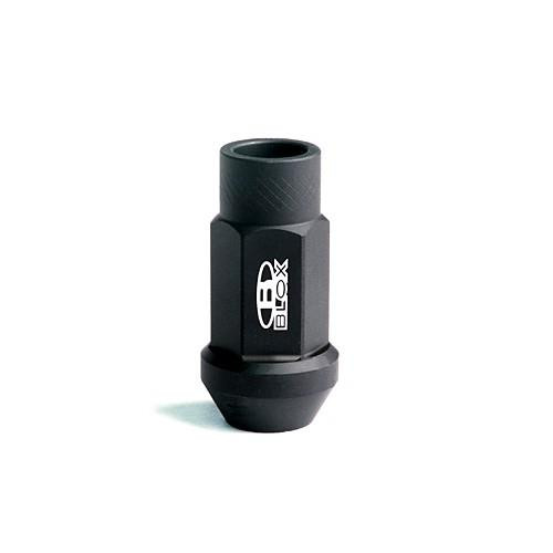 BLOX Racing Street Series Forged Lug Nuts - Flat Black 12 x 1.25mm - Single piece - BXAC-00105-SSFB