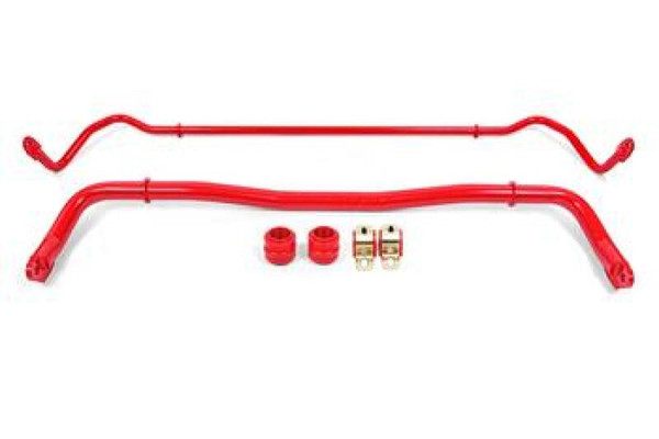 BMR 08-20 Dodge Challenger Front/Rear Sway Bar Kit w/ Bushings - Red - SB110R