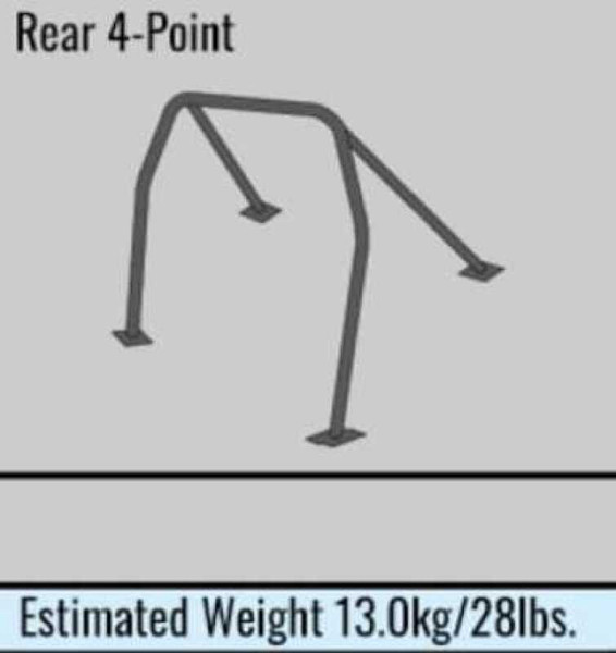 Cusco Safety 21 2-Passenger 4-Point BLK Roll Cage Nissan Skyline ER34 - Steel - 281 270 C20