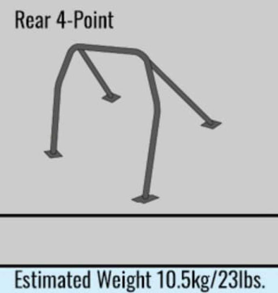 Cusco Chromoly Roll Cage 4 Point 2 Passenger 2015 Subaru WRX / STI - 6A1 261 C