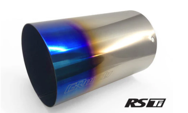 GReddy Burnt Titanium Tip 115mm Diameter 170mm Length (for Revolution RS/RS-TI/RS-Race) - 11002104