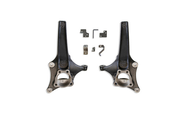 MaxTrac 19-20 GM C1500 2WD 3.5in Front Lift Spindles w/Extended DOT Compliant Brake Lines - 701935