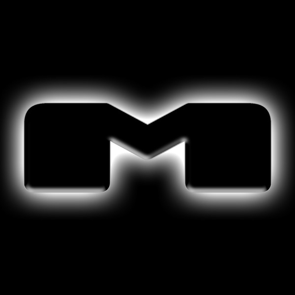 ORACLE Lighting Universal Illuminated LED Letter Badges - Matte Black Surface Finish - M - 3141-M-001