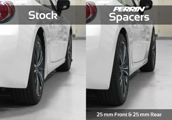 Perrin Subaru 5x100 25mm Wheel Spacers (One Pair) - PSP-WHL-026BK