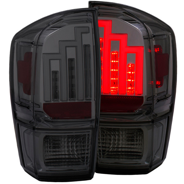 ANZO 2016-2017 Toyota Tacoma LED Taillights Smoke - 311282