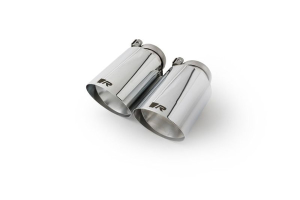 Remus Stainless Steel 102mm Straight Cut Chrome Tail Pipe Set (Quad Tips) - 0046 70SGR