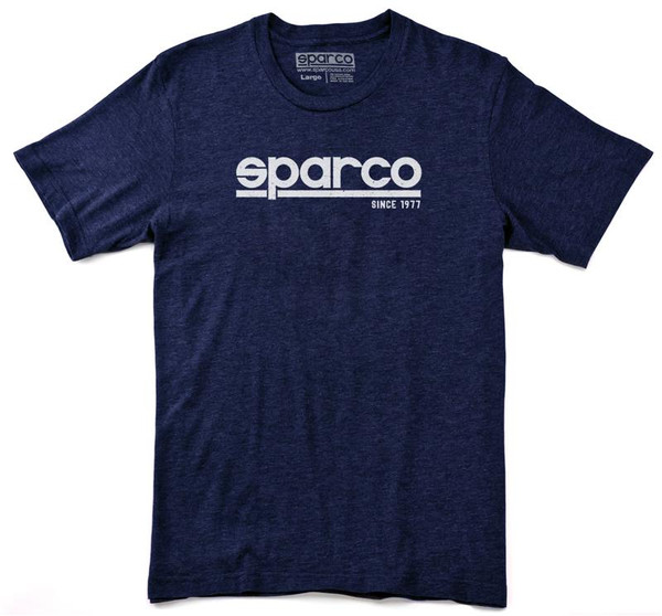 Sparco T-Shirt Corporate Navy Lrg - SP02600BM3L