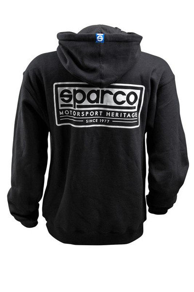 Sparco Swtshrt Hooded Heritage Blk Sm - SP03200NR1S