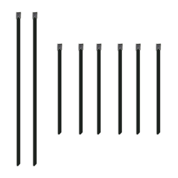 Mishimoto Set of Six 6in & Two 14in Stainless Steel Locking Ties - MMTW-TIES