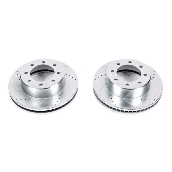 Power Stop 09-10 Dodge Ram 2500 Front Evolution Drilled & Slotted Rotors - Pair - AR8373XPR